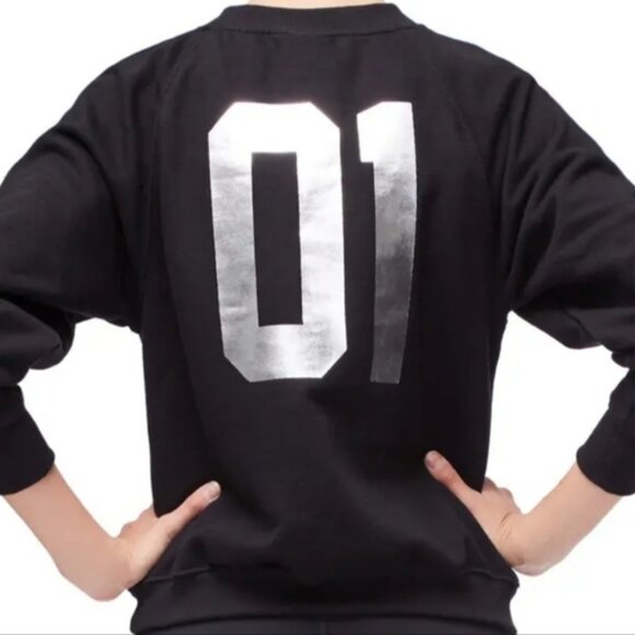 Good American Black Varisty Sweater - Picture 2 of 3